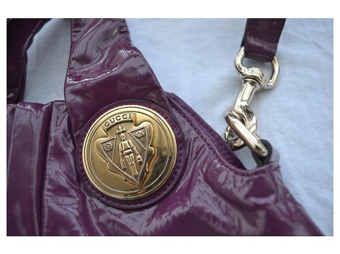 Gucci Hysteria Handtasche aus Leder Violett Lila - Ansicht 6