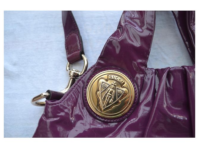 Gucci Hysteria Handtasche aus Leder Violett Lila - Ansicht 7