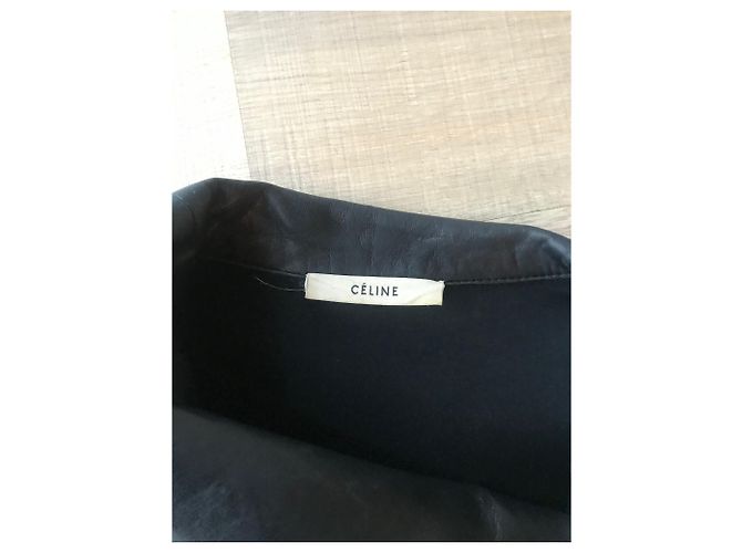 Céline Lederjacke Lammfell Schwarz - Ansicht 8