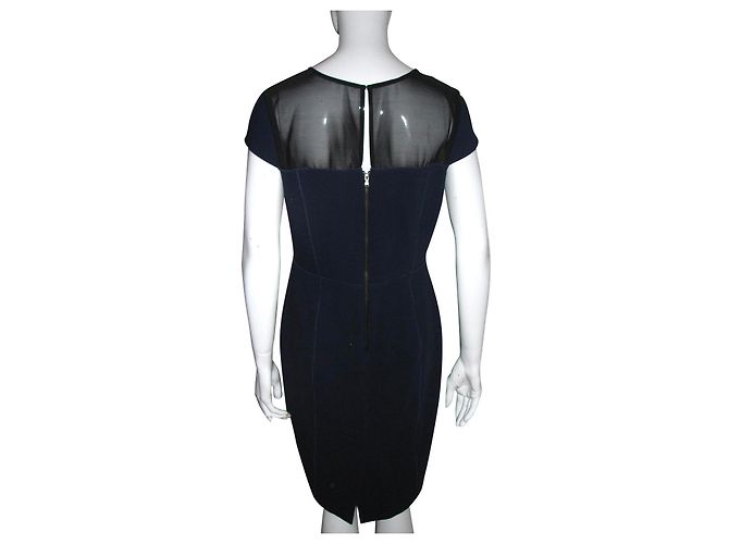 Vera Wang (linea principale) abito nero e blu - vista 2
