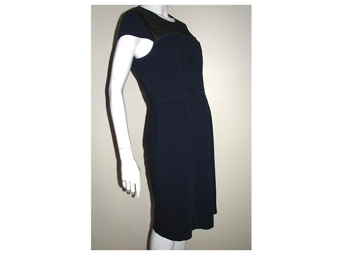 Vera Wang (linea principale) abito nero e blu - vista 4