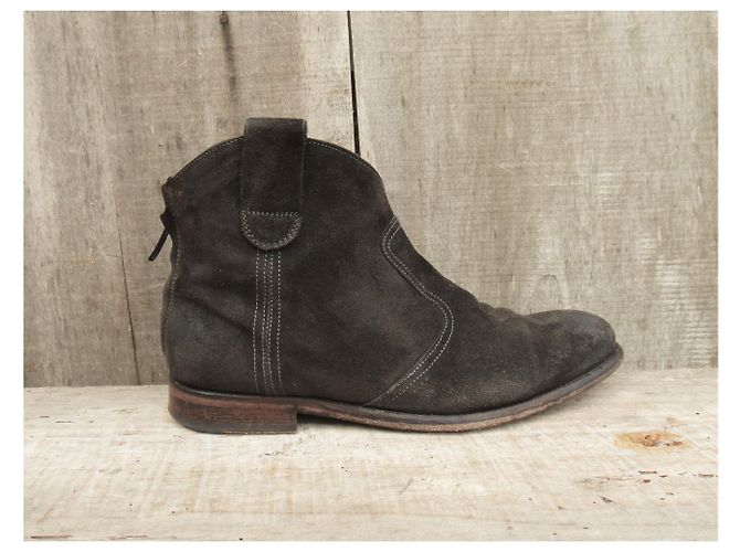 Atelier Voisin Werkstatt Nachbarstiefel Modell Baia Anthrazitgrau - Ansicht 4