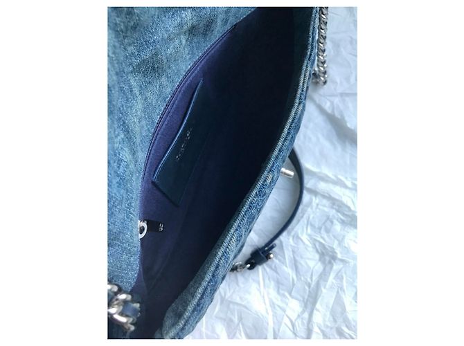 Chanel Borsa a tracolla in denim crossbody Blu - vista 20