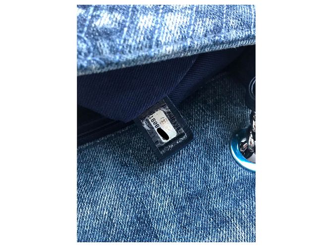 Chanel Borsa a tracolla in denim crossbody Blu - vista 26
