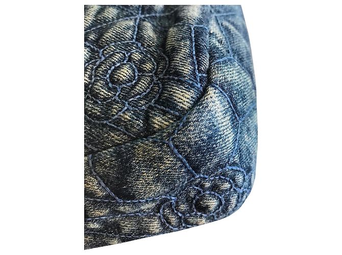 Chanel Borsa a tracolla in denim crossbody Blu - vista 30
