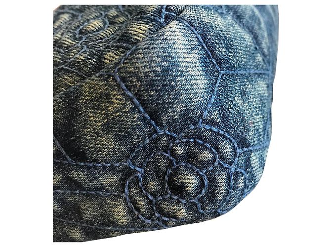 Chanel Borsa a tracolla in denim crossbody Blu - vista 33