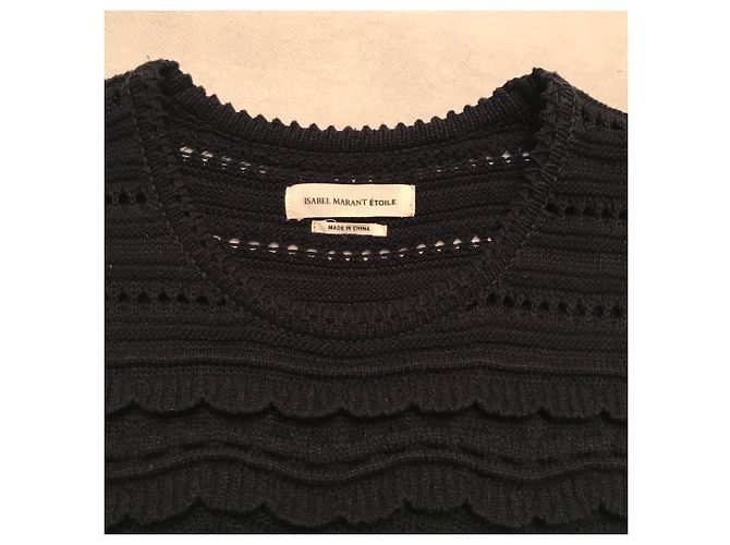 Robe en crochet Isabel Marant Etoile noire - vue 4