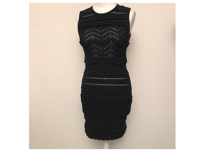 Robe en crochet Isabel Marant Etoile noire - vue 5