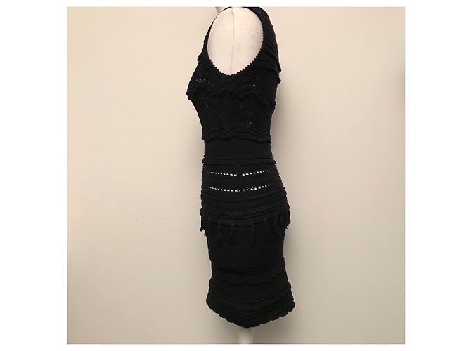 Robe en crochet Isabel Marant Etoile noire - vue 6