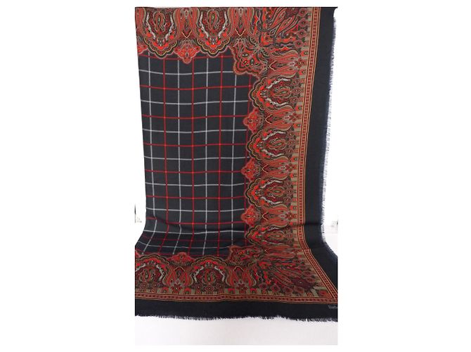 Sciarpa Burberry in lana e seta con stampa tartan e paisley Multicolore - vista 6