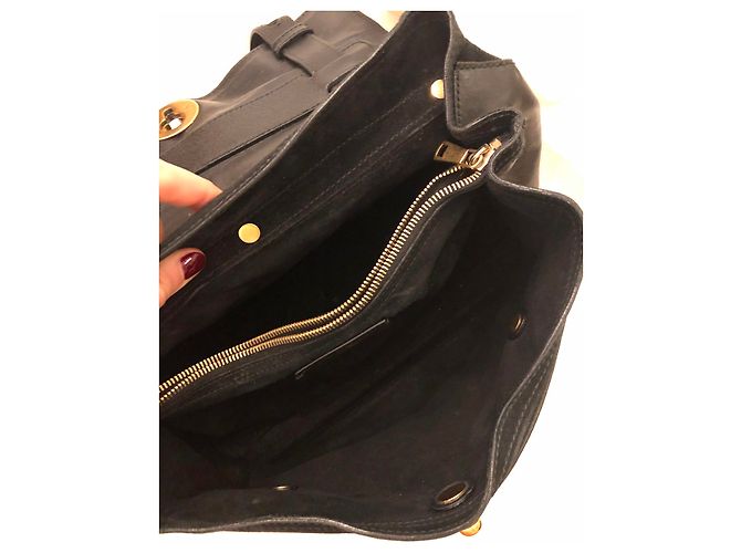 Borsa a mano Yves Saint Laurent Muse in pelle nera Nero - vista 3