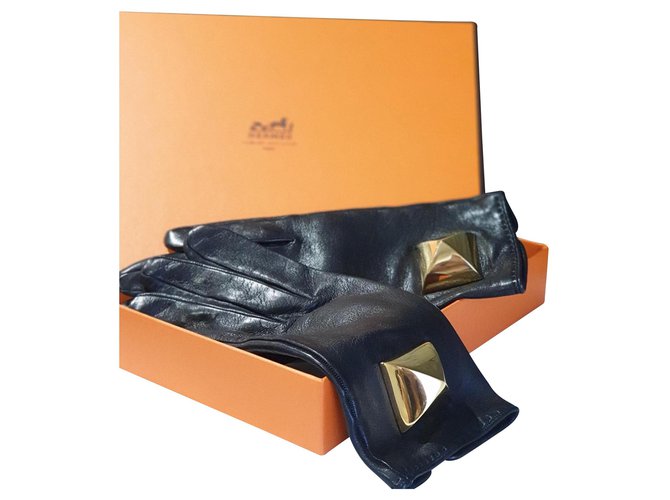 Hermès Guanti MEDOR Nero - vista 2