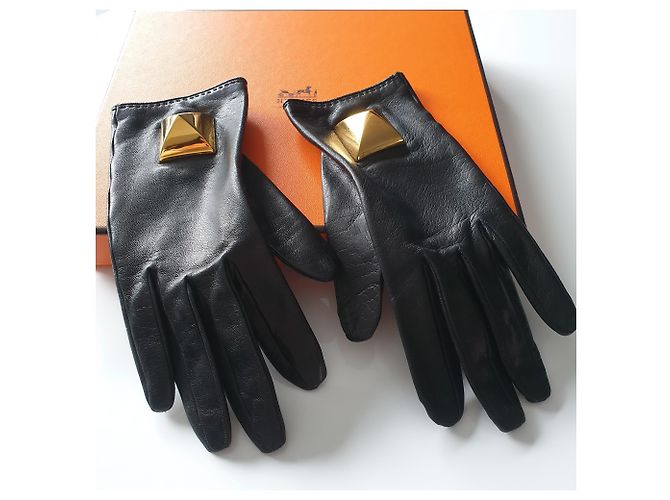 Hermès Guanti MEDOR Nero - vista 7