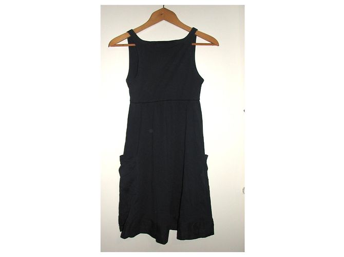 Vestido de algodón azul marino Thomas Burberry - vista 2