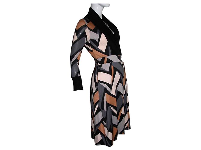 Diane Von Furstenberg Vestido cruzado seda DvF Zerlina Multicolor - vista 2