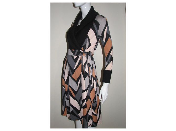 Diane Von Furstenberg Vestido cruzado seda DvF Zerlina Multicolor - vista 3