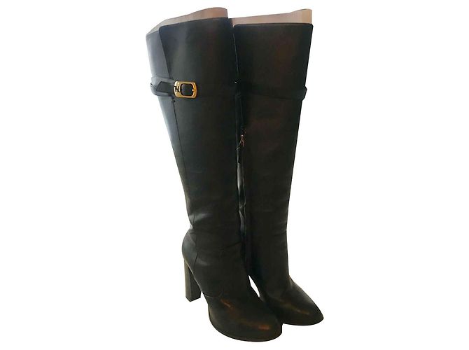 Botas de Cuero Negras FENDI - vista 2