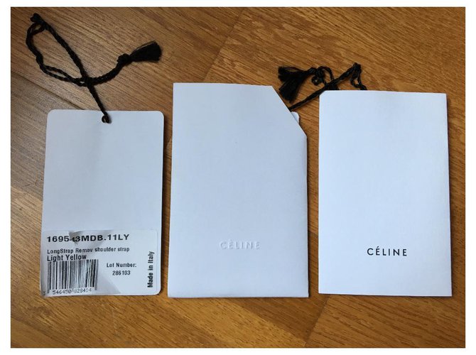 Borsa Céline Trapeze in Pelle Eggshell Bianco sporco - vista 4