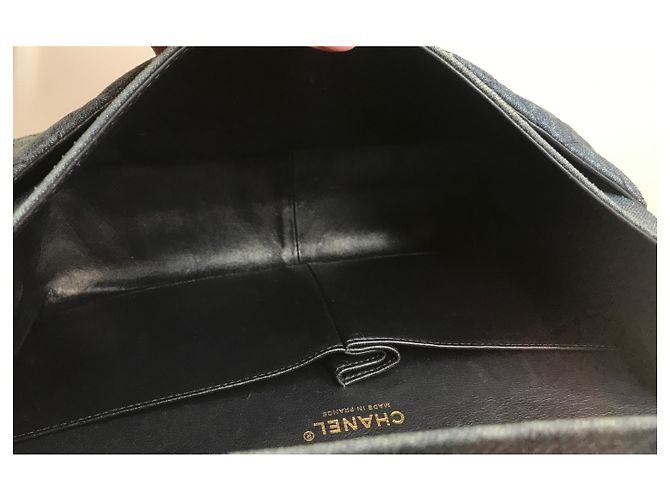 Chanel con scatola jumbo 2.55 Reissue 227 Blu - vista 16
