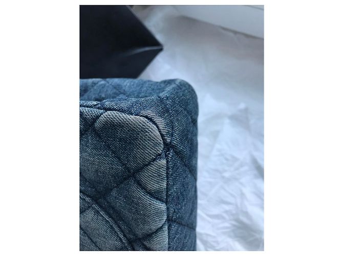 Chanel con scatola jumbo 2.55 Reissue 227 Blu - vista 23