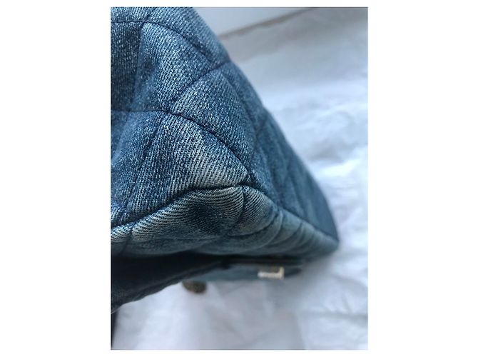 Chanel con scatola jumbo 2.55 Reissue 227 Blu - vista 27