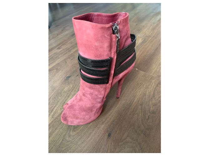 Botines Rodo de terciopelo borgoña Burdeos - vista 6