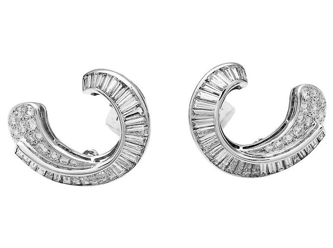 Orecchini con volute di Adler, quadri. - vista 2