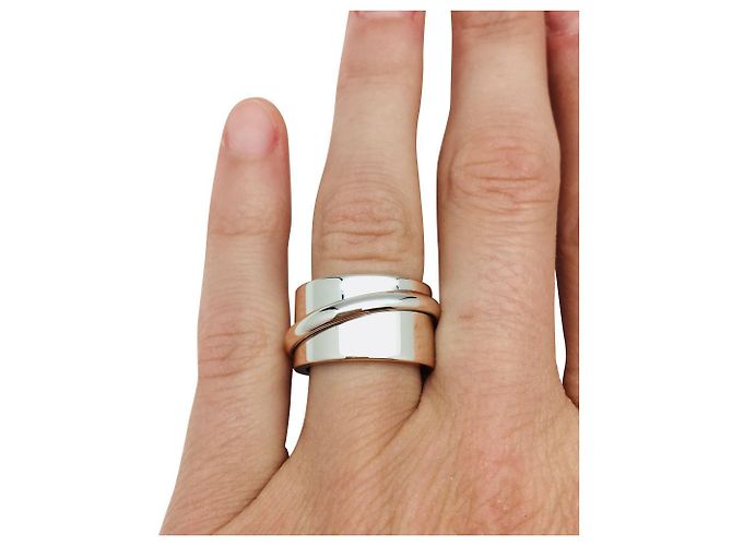 Dinh Van ring, "Ariane", in white gold. - view 3