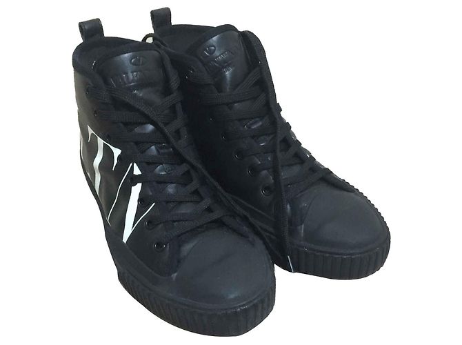 Valentino Garavani VLTN High-Top Sneaker Nero - vista 2