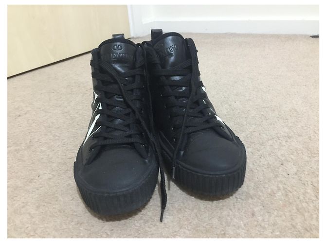Valentino Garavani VLTN High-Top Sneaker Nero - vista 3