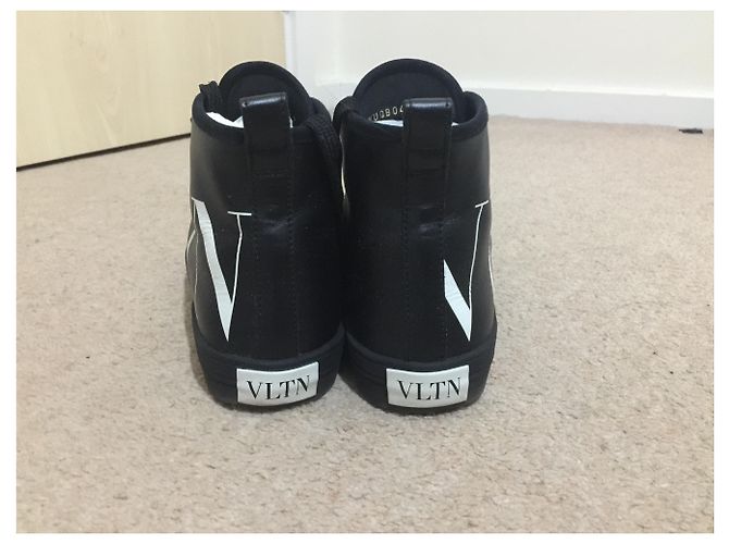 Valentino Garavani VLTN High-Top Sneaker Nero - vista 5