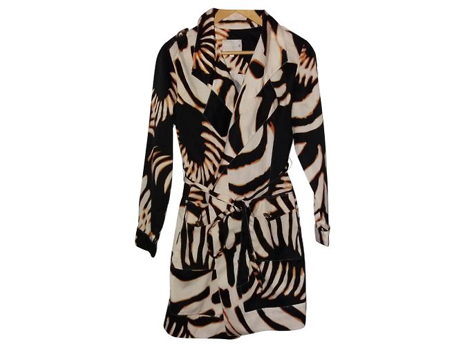 Gabardina de algodón Roberto Cavalli Marrón Negro Castaño - vista 2