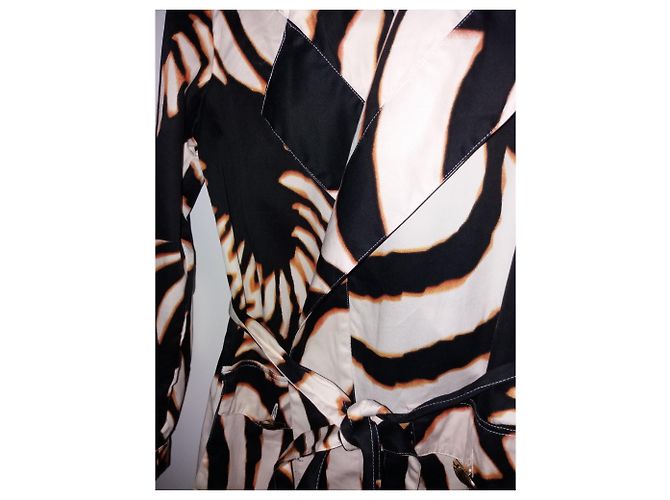 Gabardina de algodón Roberto Cavalli Marrón Negro Castaño - vista 4