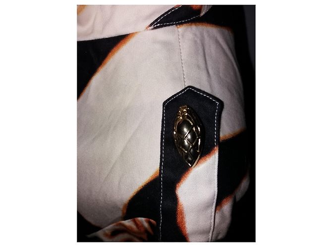 Gabardina de algodón Roberto Cavalli Marrón Negro Castaño - vista 8