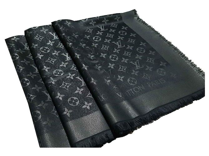 Louis Vuitton Bufanda del monograma Negro - vista 2