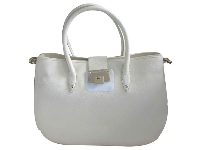 Jimmy Choo Rania Ledertasche Creme Roh - Ansicht 2