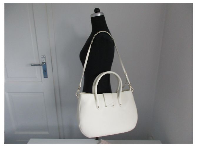 Jimmy Choo Rania Ledertasche Creme Roh - Ansicht 5