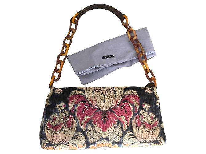 Borsa a mano Miu Miu Pattina Velluto brockar - vista 2