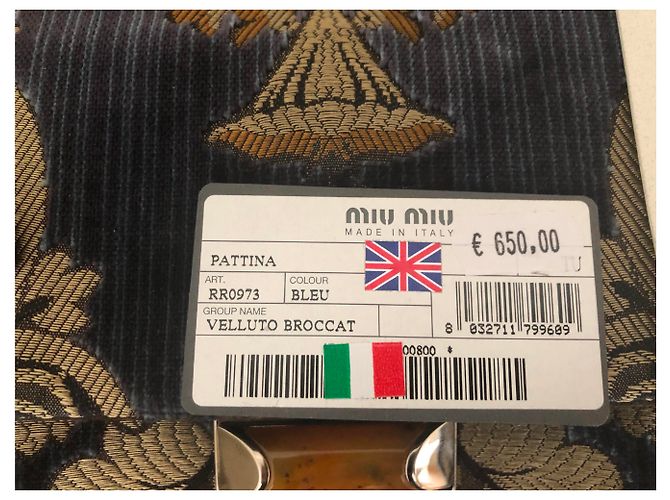 Borsa a mano Miu Miu Pattina Velluto brockar - vista 3