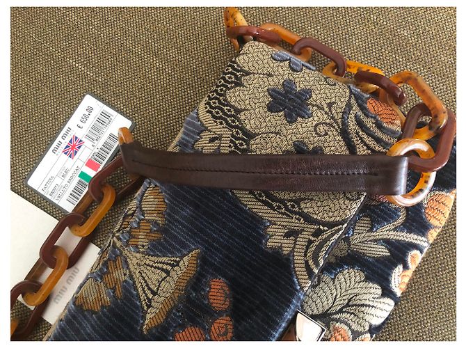 Borsa a mano Miu Miu Pattina Velluto brockar - vista 8