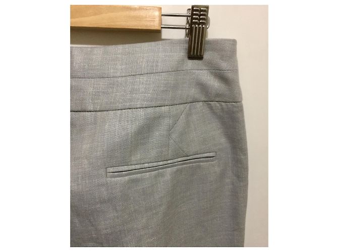 Pantalones de mezcla de lino de K by Karl Lagerfeld Gris - vista 4