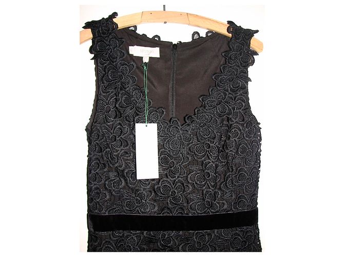 Hobbs Rhoswen Kleid aus schwarzer Guipure-Spitze - Ansicht 4