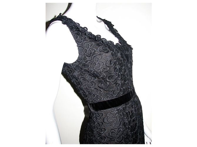 Hobbs Rhoswen Kleid aus schwarzer Guipure-Spitze - Ansicht 8