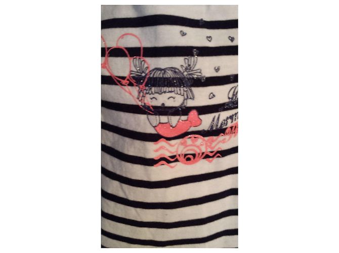 3pommes Mädchen T-Shirt und Bermuda Set 6 Monate alt. markiert 3 Äpfel - Ansicht 2