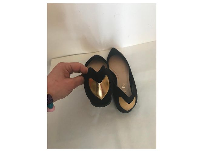 Dior Ballerine Heart in Camoscio Nero - vista 5