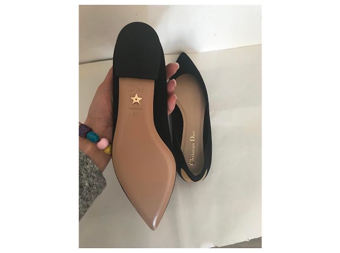 Dior Ballerine Heart in Camoscio Nero - vista 7