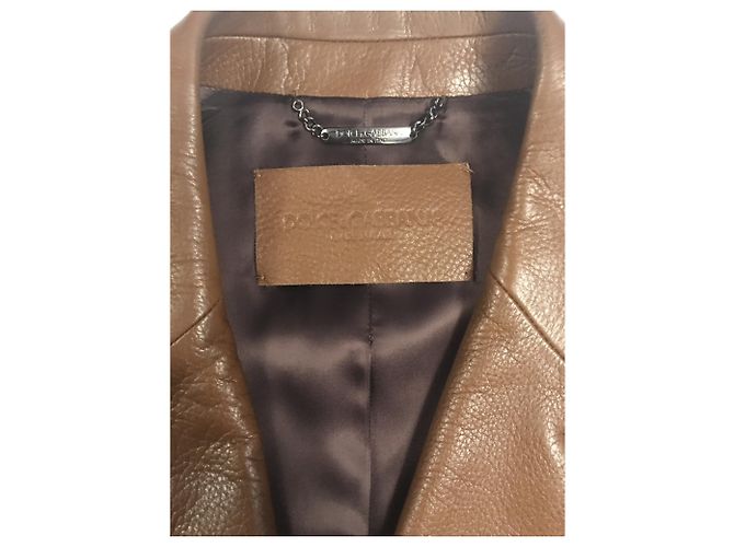 Dolce & Gabbana Ledermantel Beige - Ansicht 3
