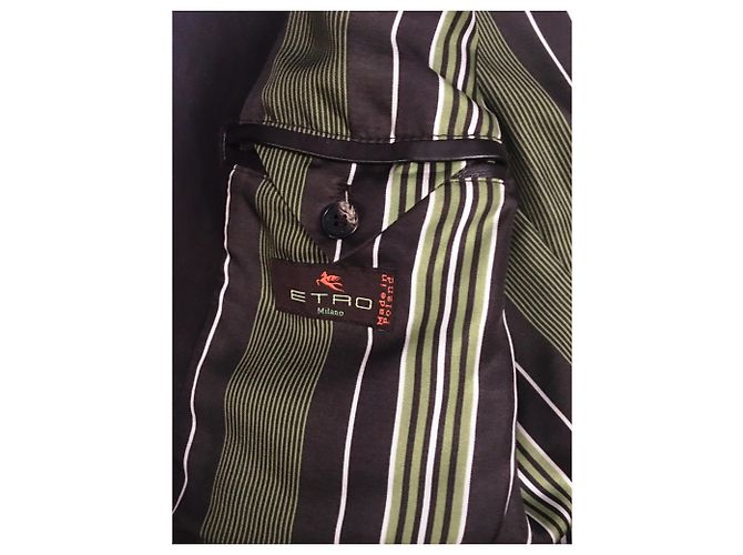 Blazer-Lederjacke - Etro Braun - Ansicht 4