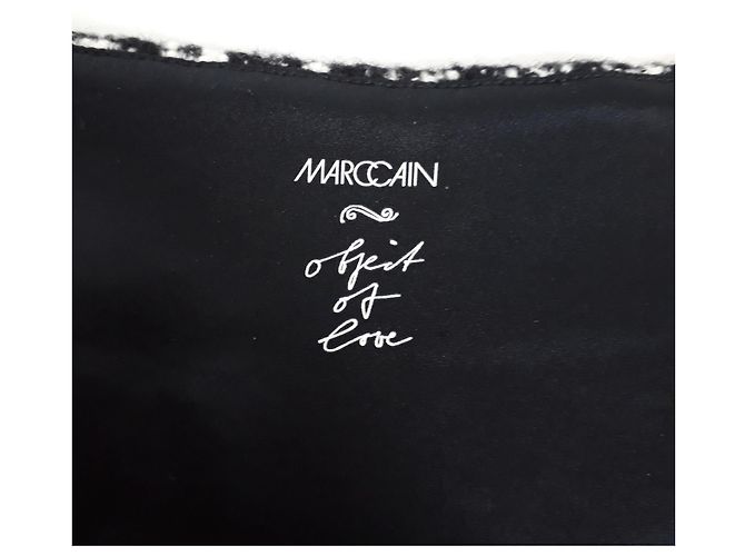 Marc Cain Houndstooth top s Negro Blanco - vista 2