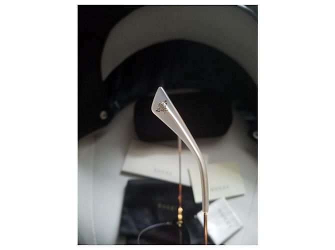 Gafas de sol Gucci Cat Eye Pearl Negras Negro - vista 3
